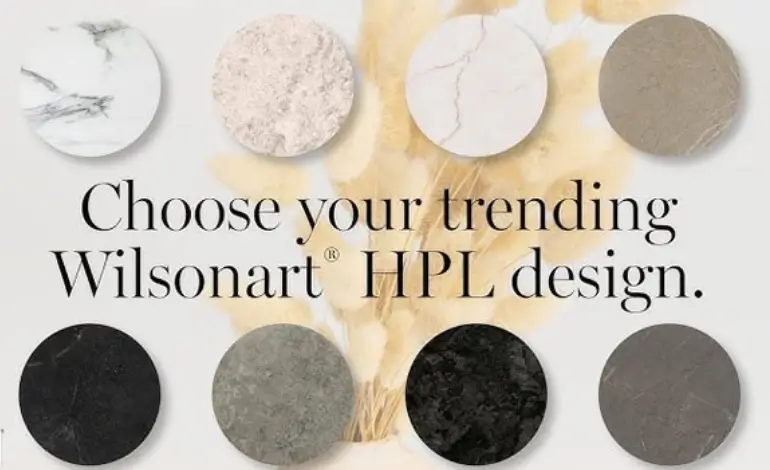 Choisissez votre design Wilsonart HPL parmi les tendances 2025 en stratifiés décoratifs