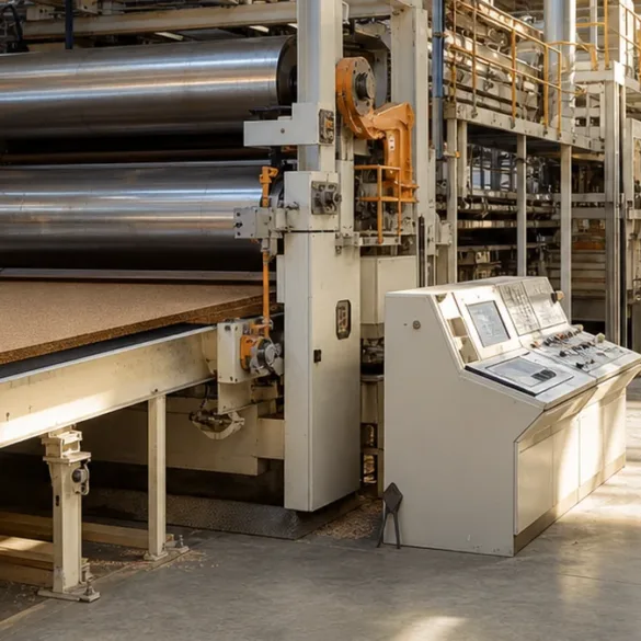 ligne de pressage hydraulique continu automatisée pour panneaux de particules de bois dans le secteur Industrie des Panneaux Dérivés au Maroc & Europe