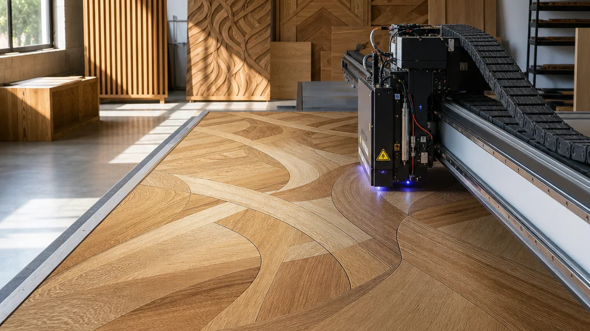 Table UV LED industrielle pour l'impression numérique directe sur bois en atelier
